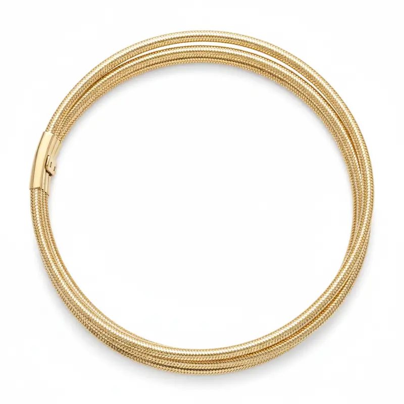 Golden Mesh Trio Bangle 1