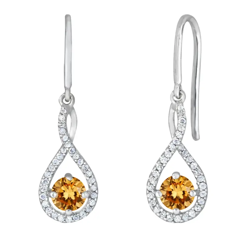 Goldendrop Citrine Twist Earrings 1