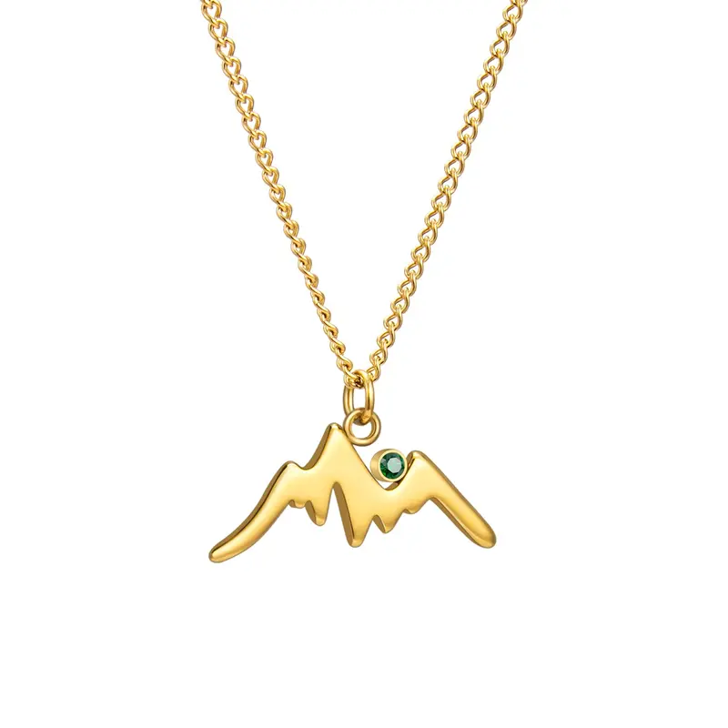 Green Peak Mountain Necklace 1