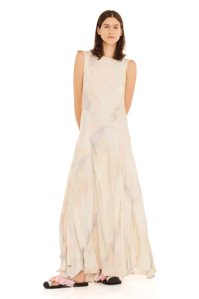 Gua Sha Plaid Primrose Dress 1