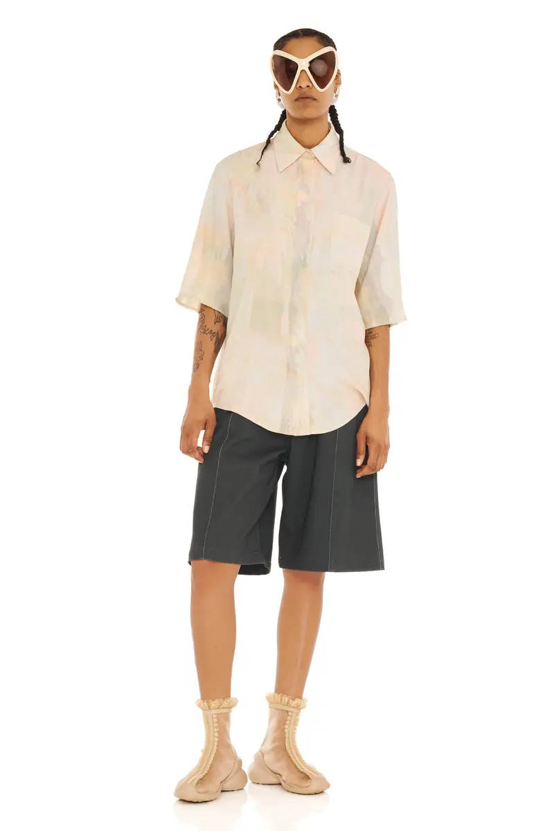 Gua Sha Plaid Sunny Button Up 1