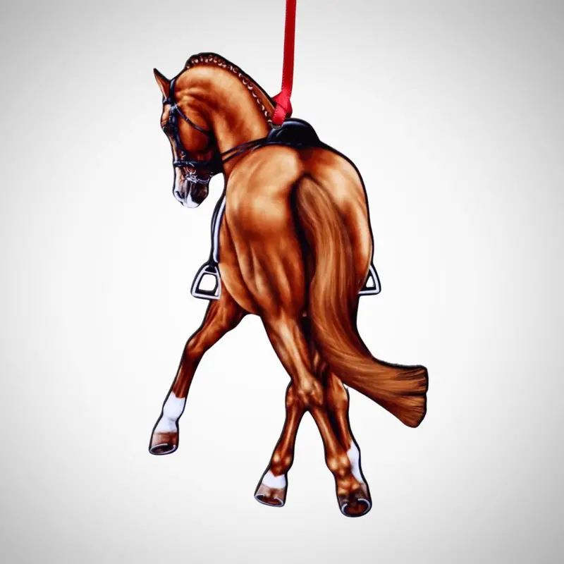 Half Pass Dressage Ornament 1
