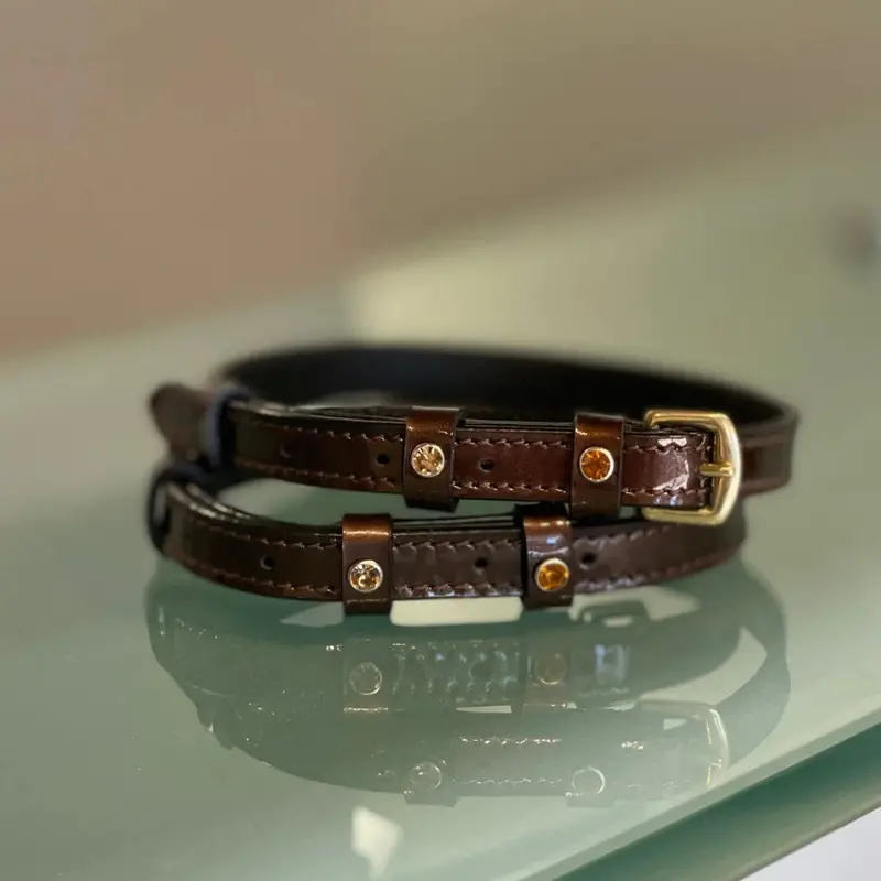 Halter Ego Catalonia Metallic Bronze Spur Straps 1
