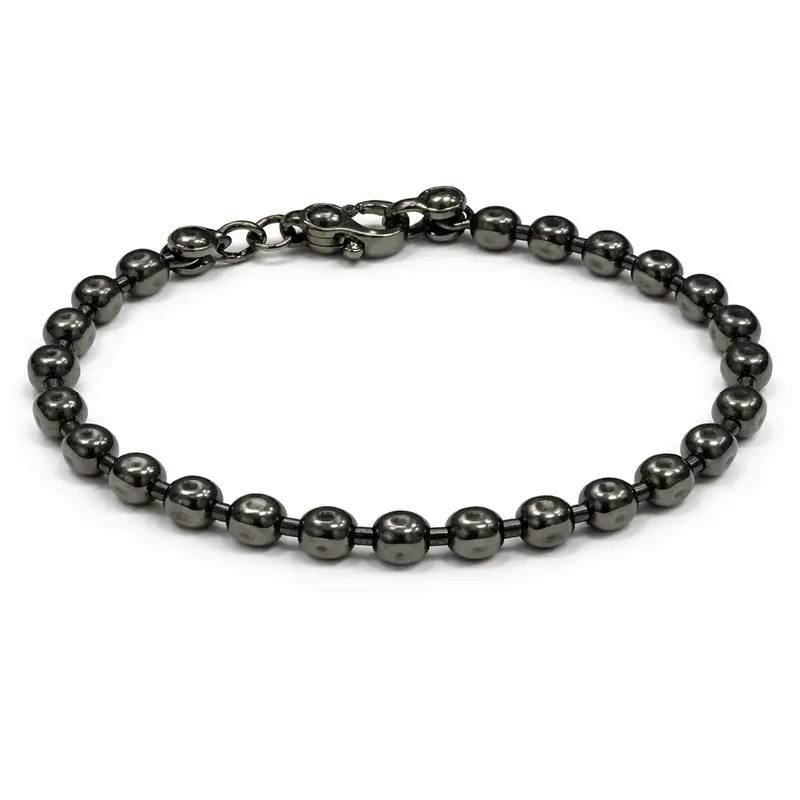 Hardline Hammered Bead Bracelet 1