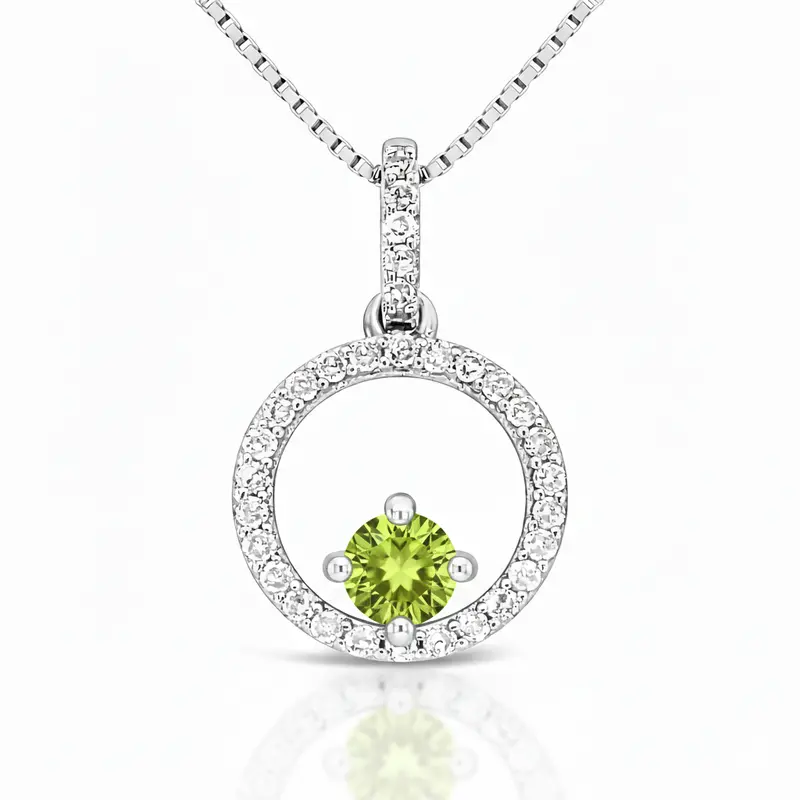Harvest Glow Peridot Nimbus Pendant 1
