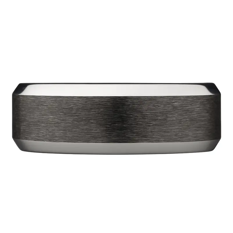 Heavy Stone® Beveled Edge Tungsten Men's Band 1