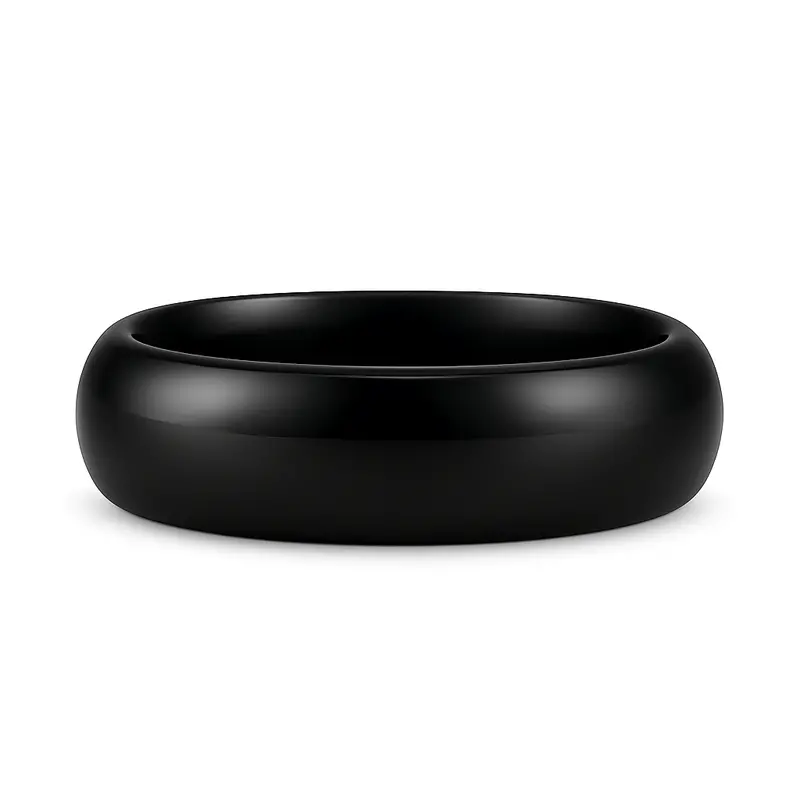 Heavy Stone® Black Ceramic Shine Men’S Band 1