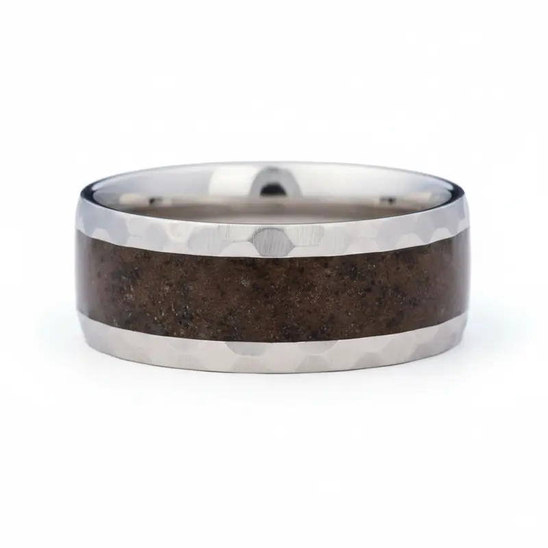 Heavy Stone® Dinosaur Fossil Zirconium Men's Band 1
