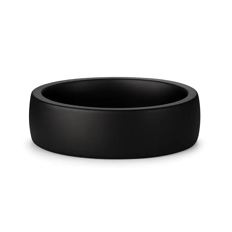 Heavy Stone® Flat Black Ceramic Men’S Band 1