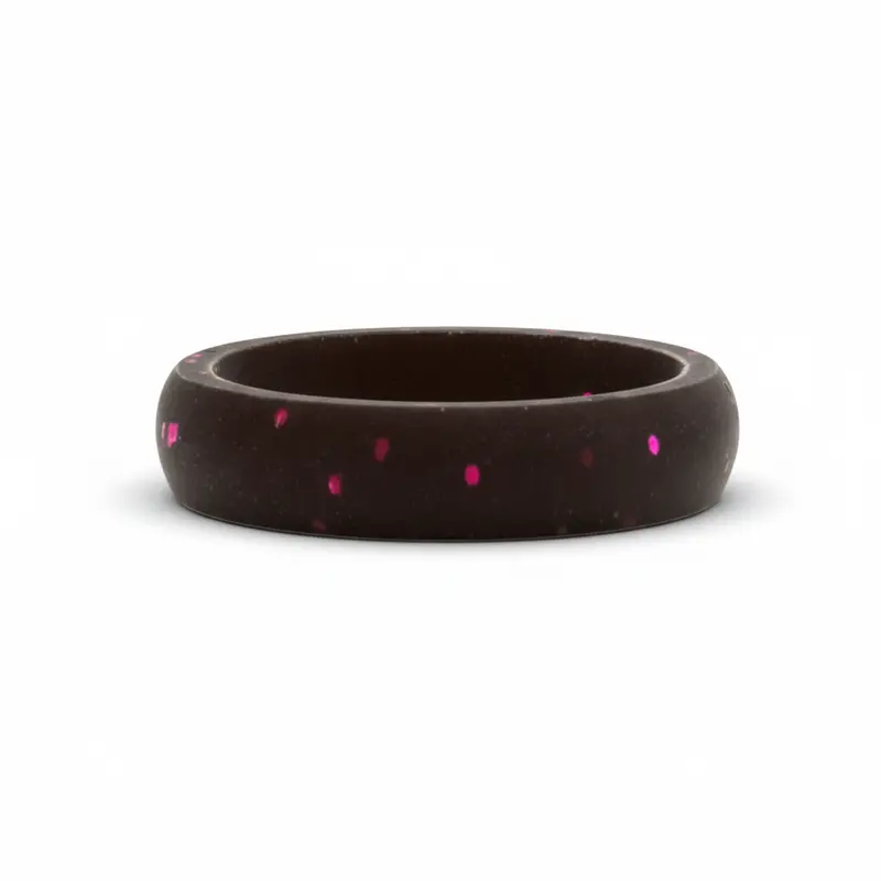 Heavy Stone® Flexfit Black Glitter Silicone Band 1