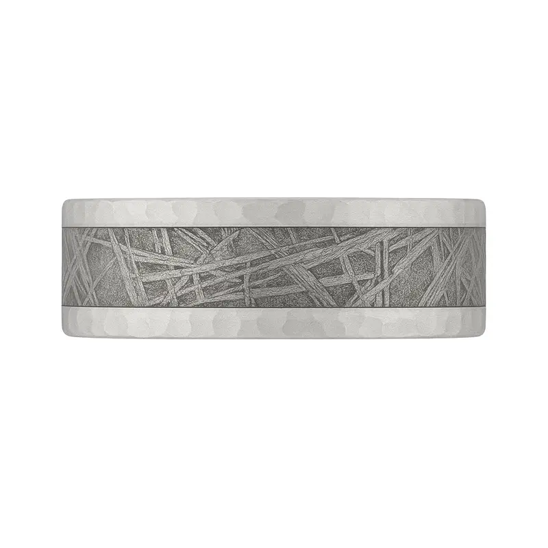 Heavy Stone® Gibeon Meteorite Cobalt Men's Band 1