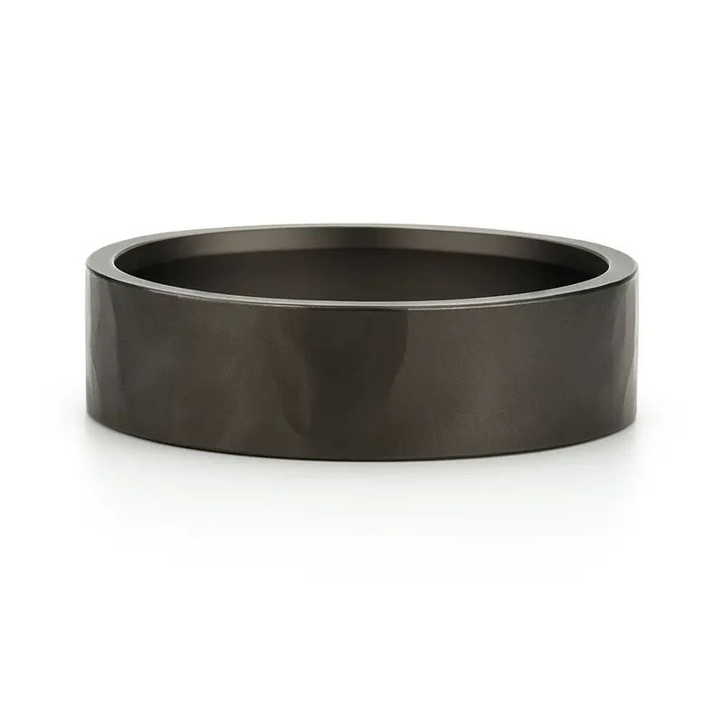 Heavy Stone® Hammered Zirconium Men's Band 1
