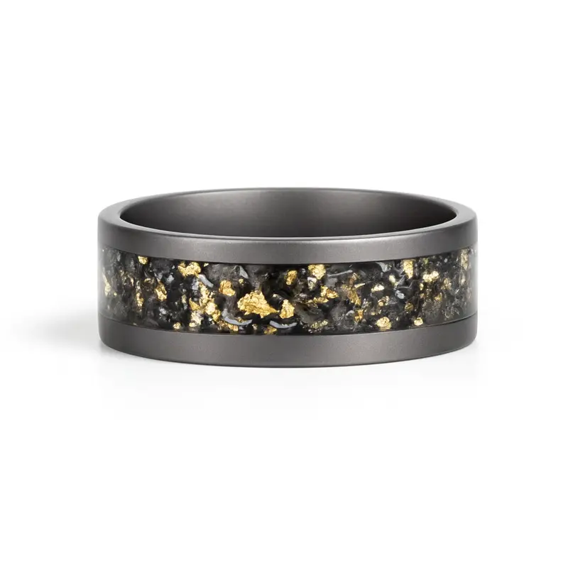 Heavy Stone® Tungsten Meteorite Men's Band 1
