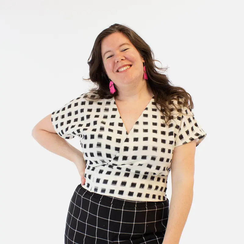 Helen's Closet Cassidy Wrap Top - Printed Copy Shop Sizes 12-34 / D Cup (+£7.00) 1