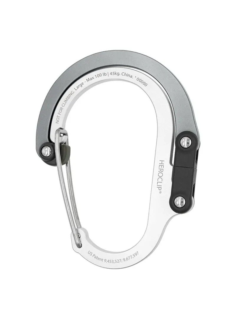 Heroclip Carabiner Large Shade Of Grey 1