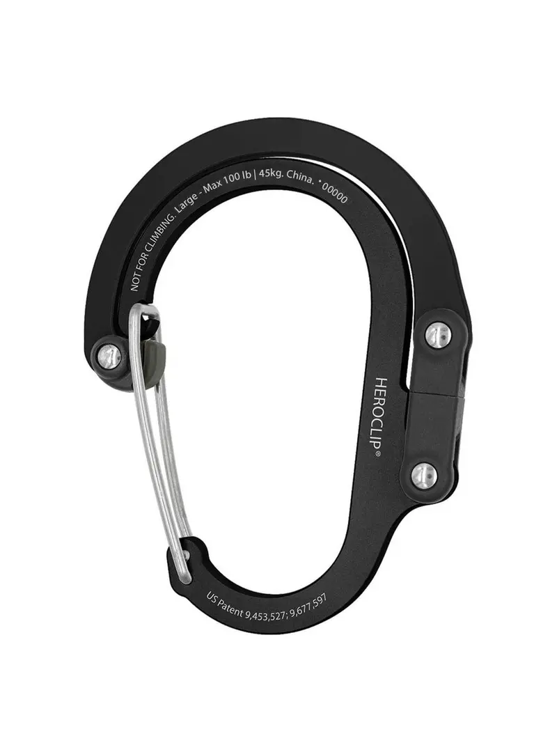 Heroclip Carabiner Large Stealth Black 1