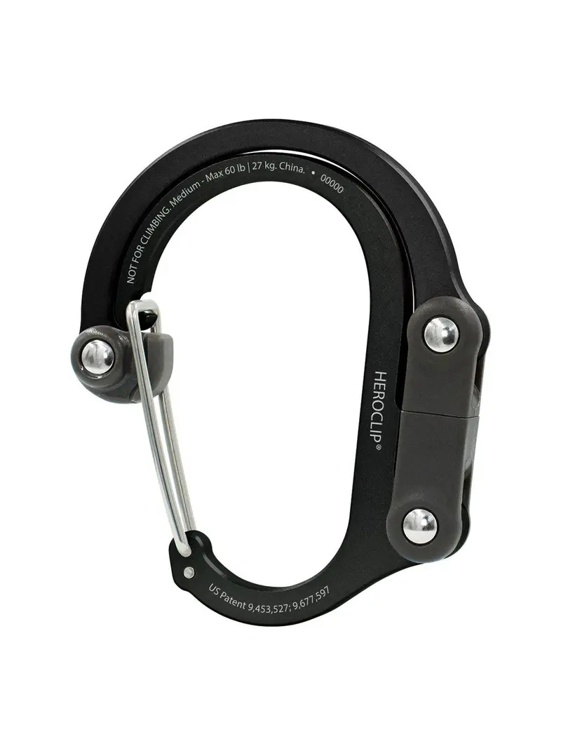 Heroclip Carabiner Medium Stealth Black 1