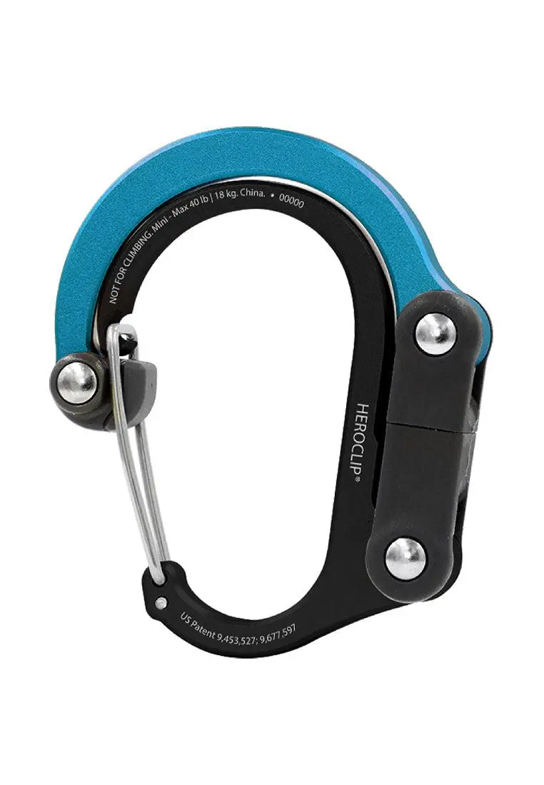 Heroclip Carabiner Mini Black Blue 1