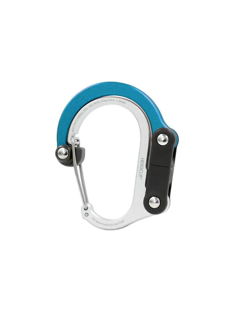 Heroclip Carabiner Mini Blue Steel 1
