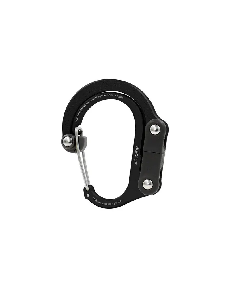 Heroclip Carabiner Mini Stealth Black 1