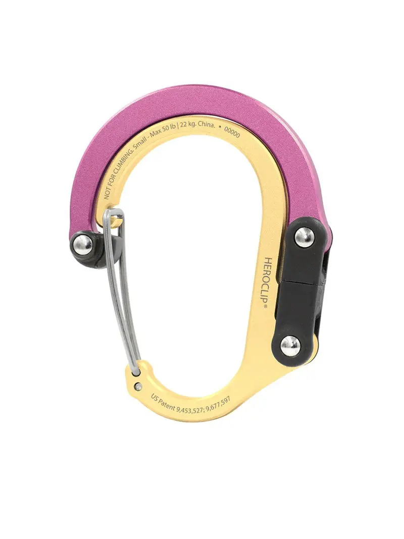 Heroclip Carabiner Small Gold Dusty Rose 1