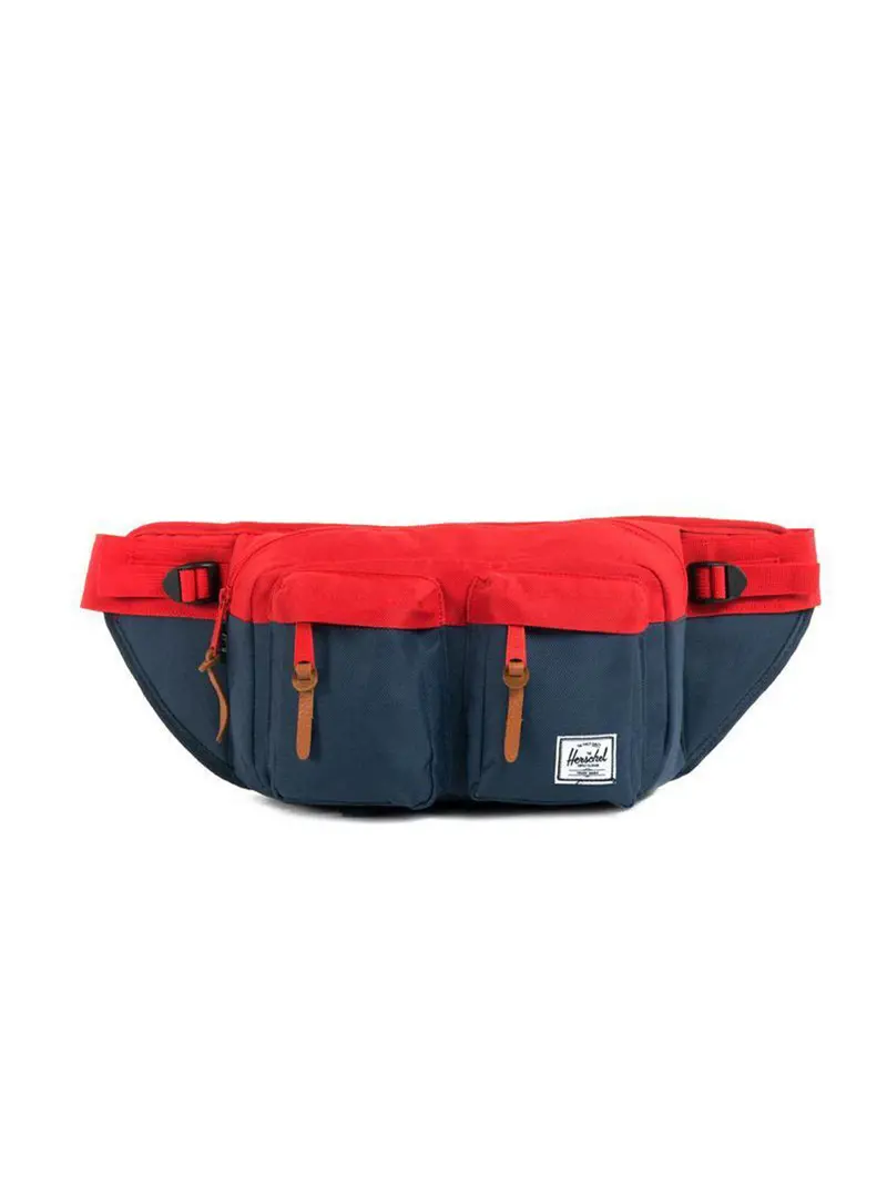 Herschel Eighteen Hip Pack Navy Red 6L 1
