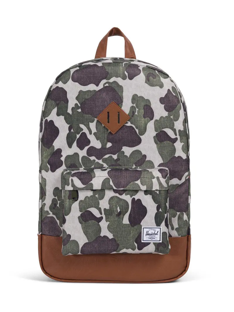 Herschel Heritage Backpack 600D Poly Frog Camo Tan 21.5L 1