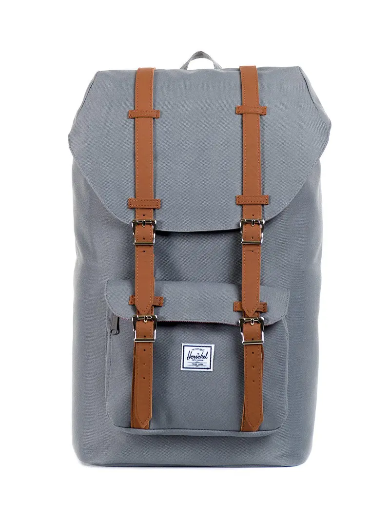 Herschel Little America Backpack 600D Poly Grey Tan 25L 1