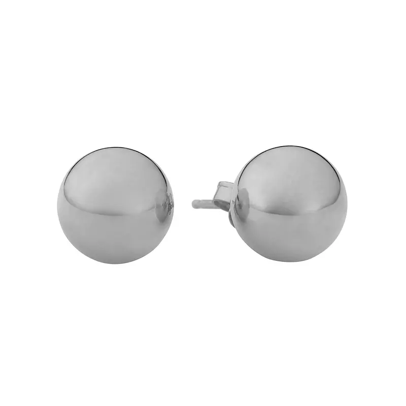 High-Polish Ball Stud Earrings 1