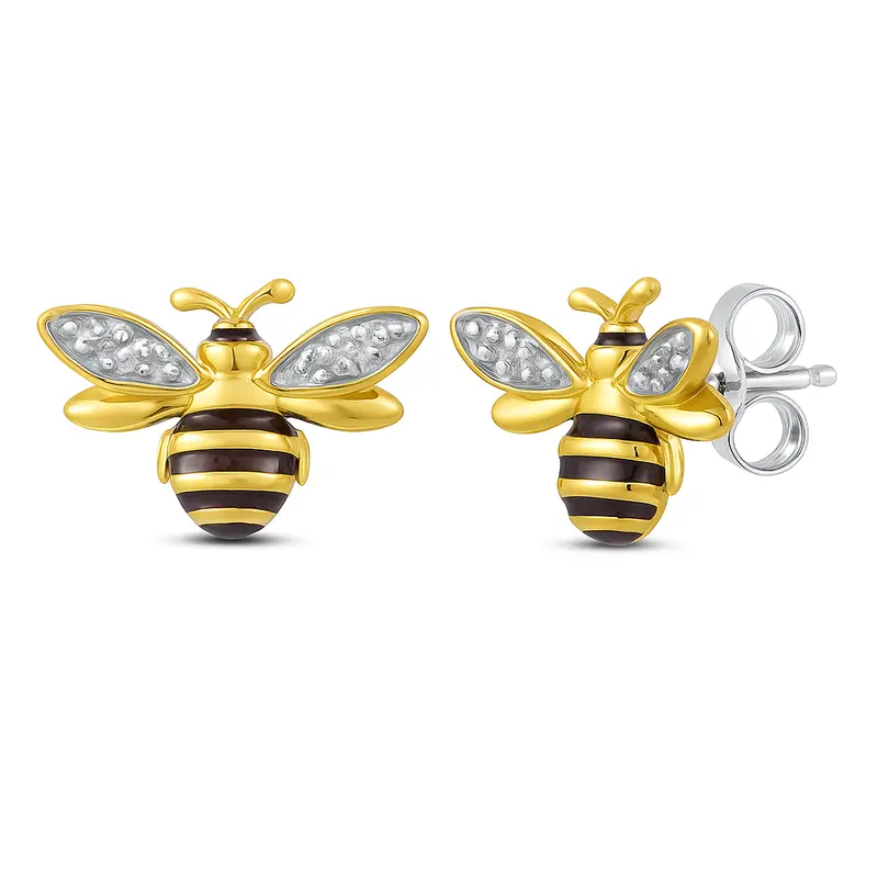 Honeybee Starlit Diamond Stud Earrings 1