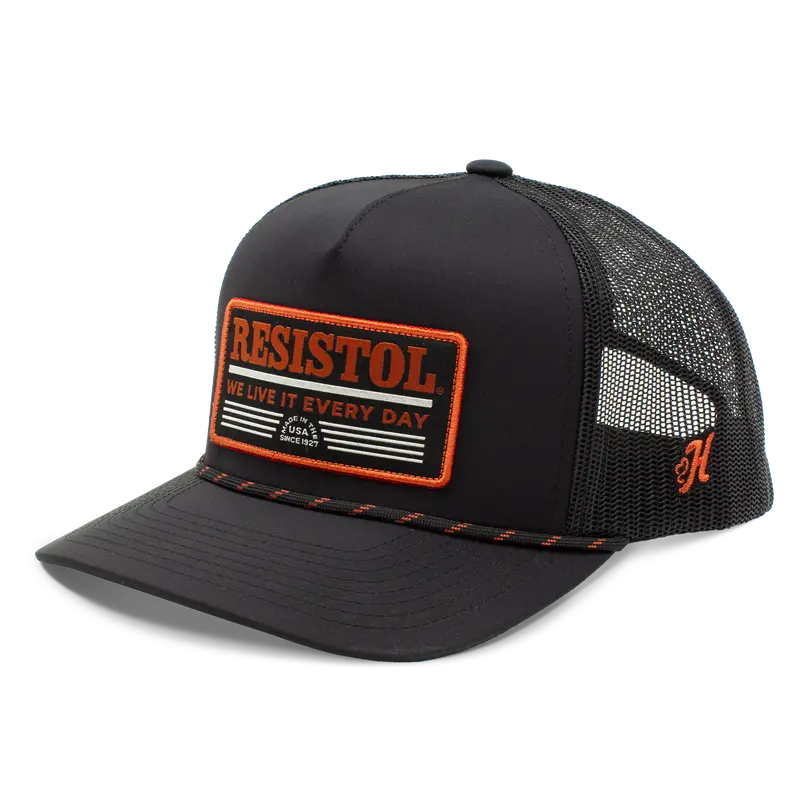 Hooey Resistol - Black Patch Rope Trucker Cap 1