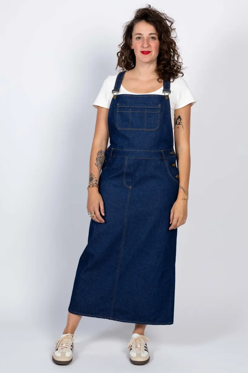 I Am Patterns Crystal Dungaree Dress 1