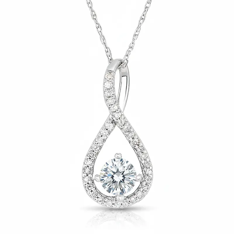 Icedrop Diamond Twist Pendant 1