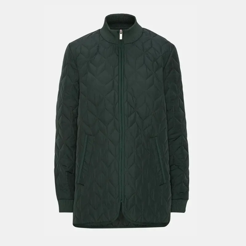 Ilse Jacobsen Ladies Quilt Jacket - Beetle Green 1