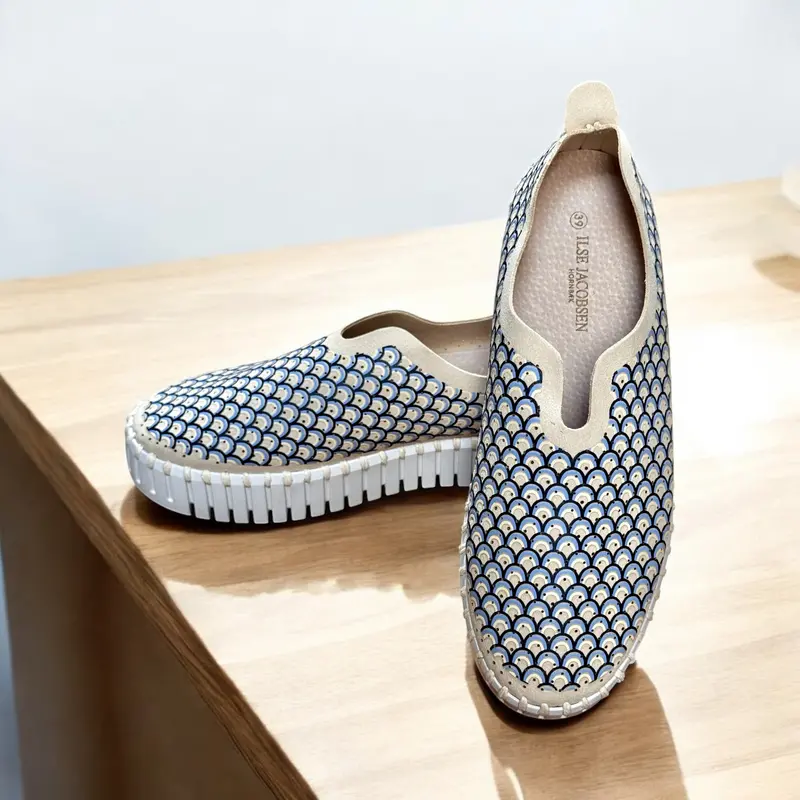 Ilse Jacobsen Patterned Platform Tulip Flat 1