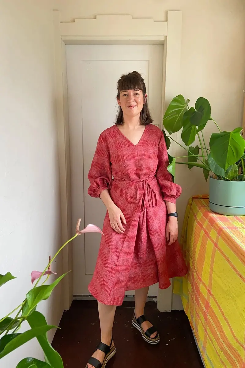 In The Folds Acton Dress Sleeve Expansion 1