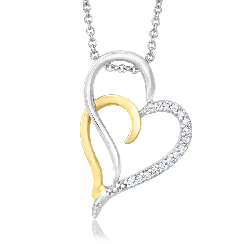 Infinite Love Double Heart Pendant 1