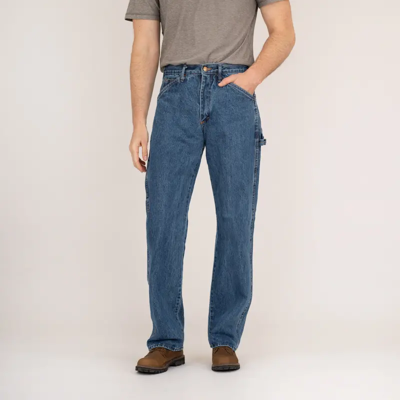Irregular #1010 American Made Carpenter Jean Dungaree Heavyweight Dark Stone Washed Second, No Returns 1