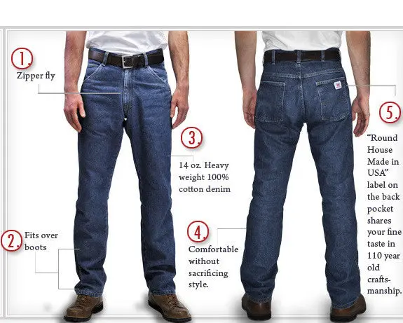Irregular #103 American Made Heavyweight Dark Stone Washed Five Pocket Jean Second, No Returns 1