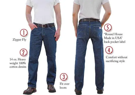 Irregular #105 American Made Jeans Regular Fit 14.5 Oz. Five Pocket Jean Second, No Returns 1