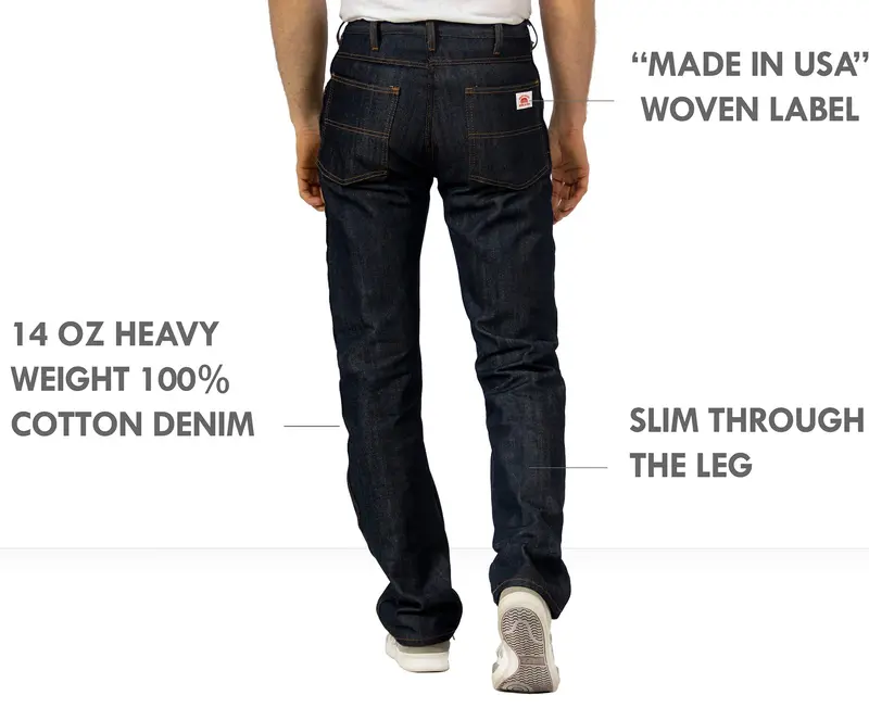 Irregular #182 Made In Usa Slim Fit Jeans 14.5 Oz. Second, No Returns 1