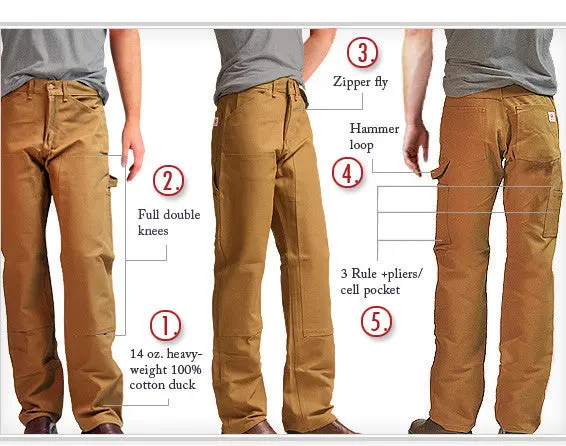 Irregular #2202 American Made Brown Duck Pant 12 Oz. Second, No Returns 1