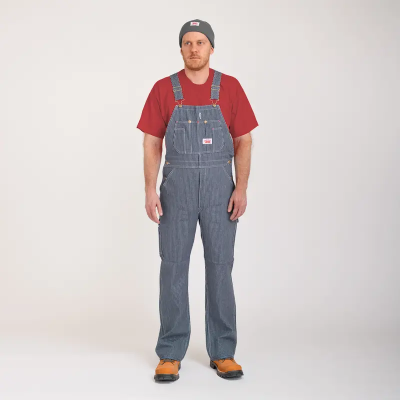 Irregular #45 American Made Stripe Bib Overalls Second, No Returns 1