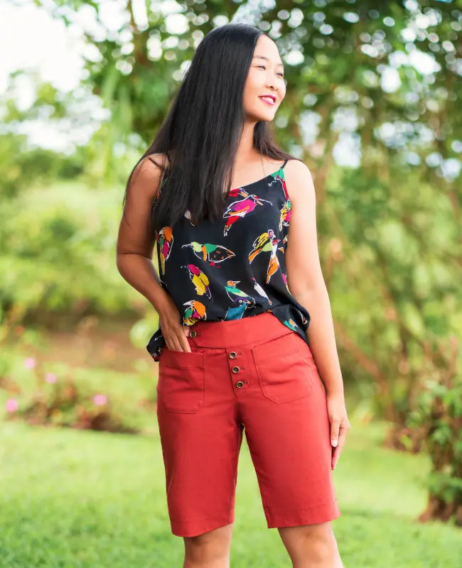 Itch To Stitch Hermosa Shorts - Printed Copy Shop (+£7.00) 1