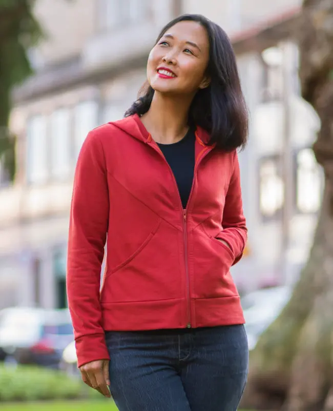 Itch To Stitch Nazare Zip-Up Hoodie - Printed Copy Shop Sizes 00-20 / Full Bust (+£7.00) 1