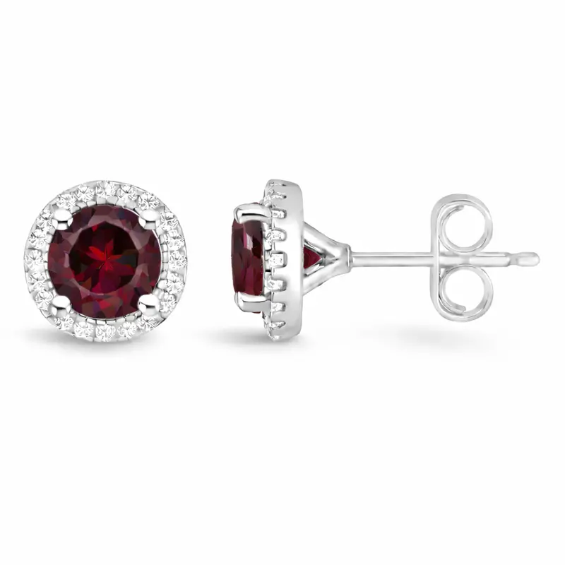 January Berry Garnet Earrings 1