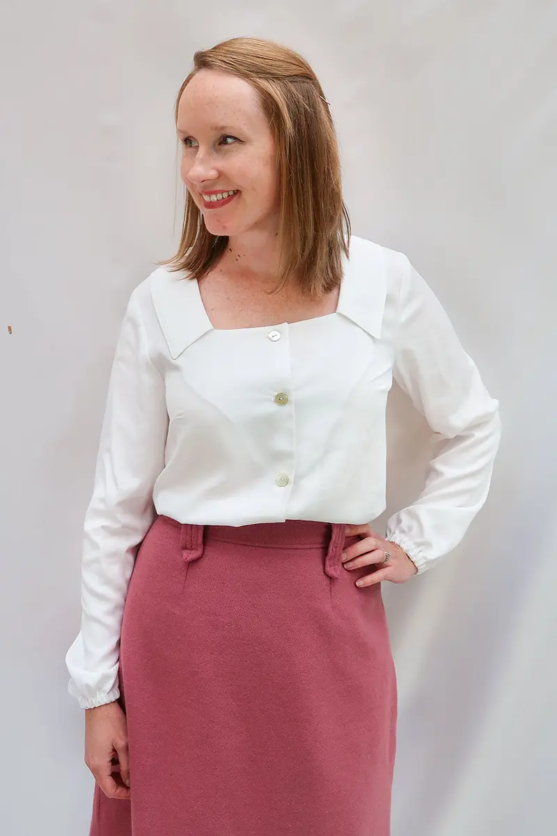 Jennifer Lauren Handmade Aisling Blouse (Sizes 6-24 / A-D Cups) - Printed Copy Shop (+£7.00) 1
