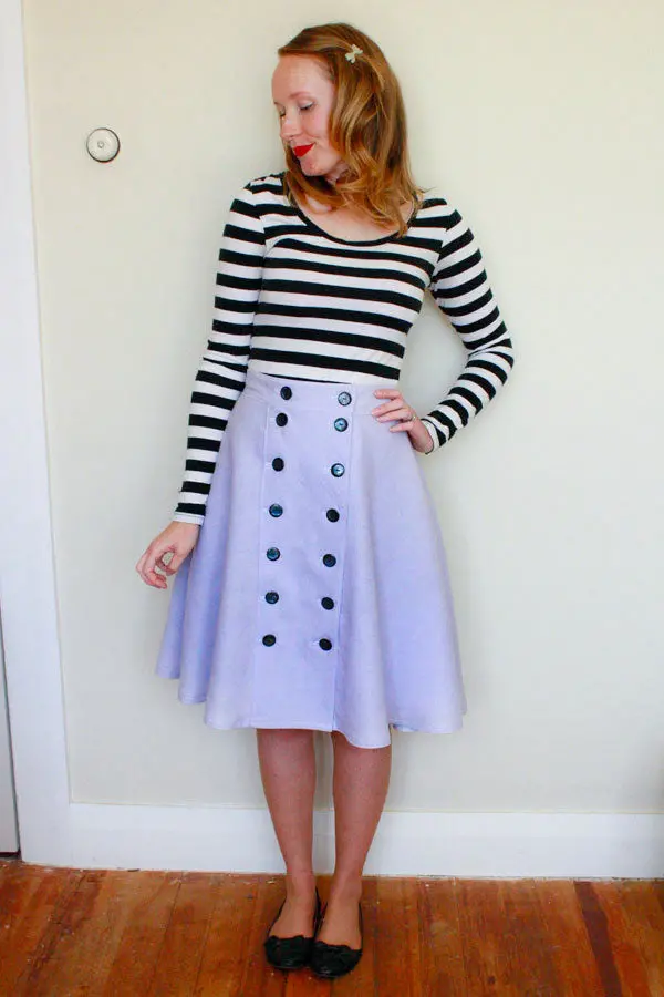 Jennifer Lauren Handmade Cressida Skirt - Printed Copy Shop (+£7.00) 1