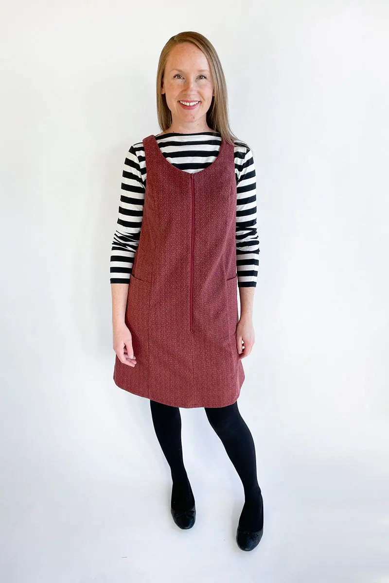 Jennifer Lauren Handmade Georgie Pinafore - Printed Copy Shop Sizes 16-34 / F Cup (+£7.00) 1