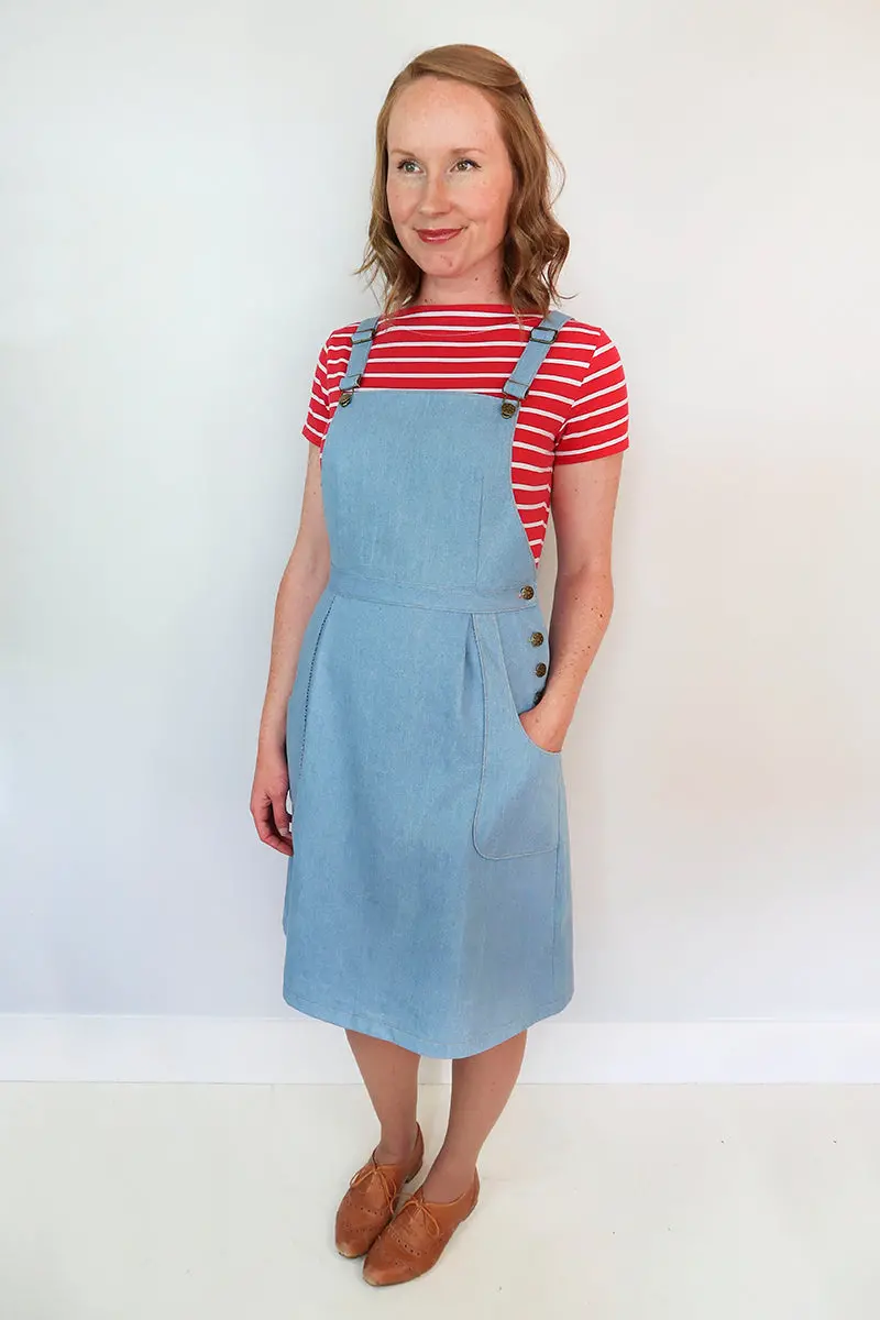 Jennifer Lauren Handmade Pippi Pinafore (6 - 24) - Printed Copy Shop (+£7.00) 1